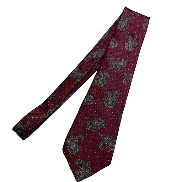 𝅺LIBERTY of London Print Silk Tie - Picture 3 of 5